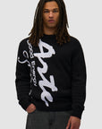 Pull en maille à gros motifs